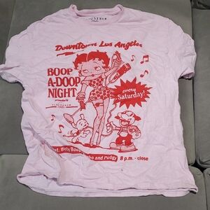Pink Betty Boop Graphic T-Shirt